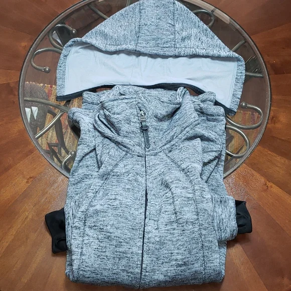 SOLD CL CALVIN KLEIN DETACHABLE HOOD WOMENS PERFORMANCE GYM JACKET COAT - Picture 12 of 13